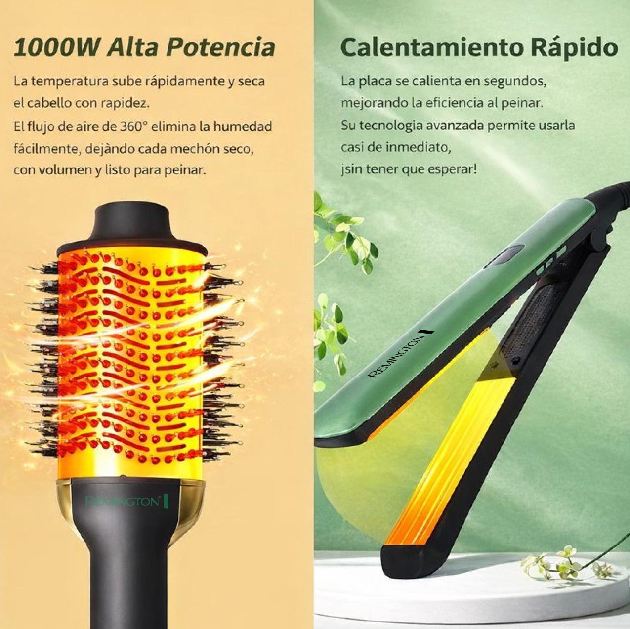 COMBO PLANCHA + CEPILLO ALISADOR Remington