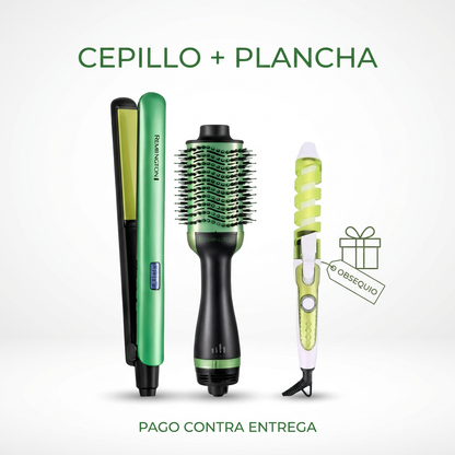 COMBO PLANCHA + CEPILLO ALISADOR Remington