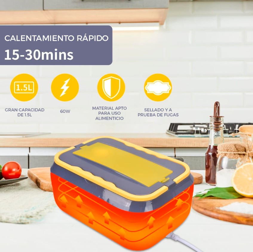 Lonchera Eléctrica para Oficina y Carro